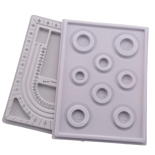 Angoily 2 Stück Halsketten Designplatte Perlenbretter Zum Perlenbasteln Für Armbänder Schmuck Perlen Designbrett Armbandperlen Halsketten Maker Größe Charms Armbandbrett Tablett Angoily 2 Stück Halsketten Designplatte Perlenbretter Zum Perlenbasteln Für Armbänder Schmuck Perlen Designbrett Armbandperlen Halsketten Maker Größe Charms Armbandbrett Tablett von Angoily