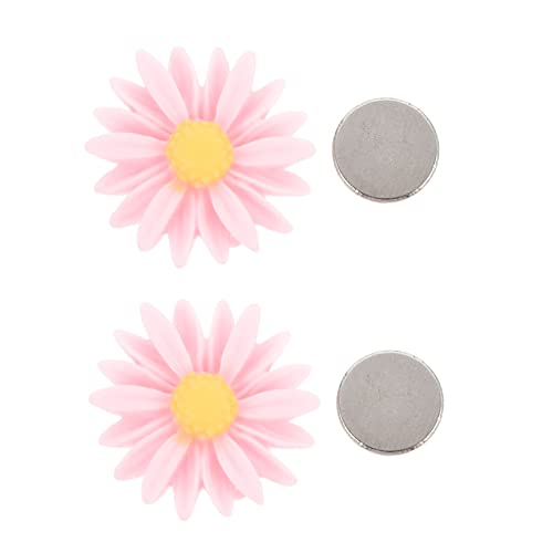 Angoily 2 Stück Halter Blüten Strass Kreuzstich Ortungsgeräte Stickhilfswerkzeuge Diamant Zeichnungsfixierer Stickzubehör Manuelle Ortungswerkzeuge Rosa Magnet von Angoily