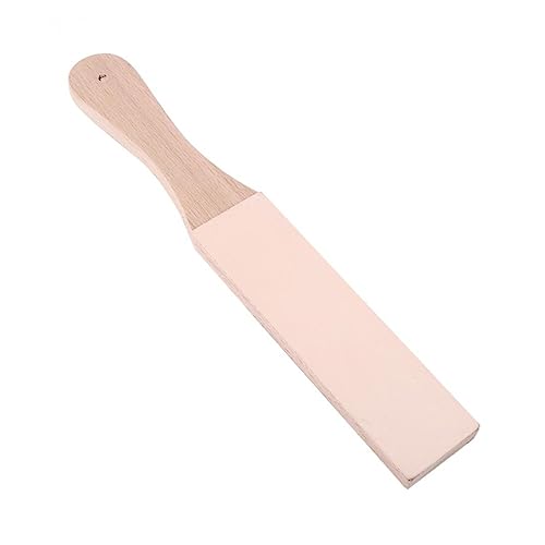 Angoily 2 Stück Handgefertigtes Doppelseitiges Holz Messerschärfbrett mit Abziehriemen und Schleifpaste Teiliges für Rasiermesser Küchenmesser Holzschnitzerei und Präzises Schärfen von Angoily