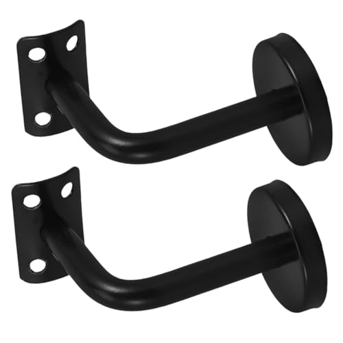 Angoily 2 Stück Handlaufhalter aus Edelstahl Ergonomische Form Wandhalterung Robuste Halterung für Treppengeländer Einfache Montage Geeignet für Lackierte Wände und Wandmontage von Angoily