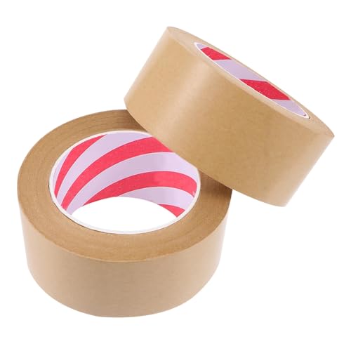 Angoily 2 Stück Hochwertiges Kraftpapier Klebeband Einfarbig Wasserfreies Stark Haftendes Deko Band für DIY Verpackungen und Bilderrahmen Angoily 2 Stück Hochwertiges Kraftpapier Klebeband Einfarbig Wasserfreies Stark Haftendes Deko Band für DIY Verpackungen und Bilderrahmen von Angoily