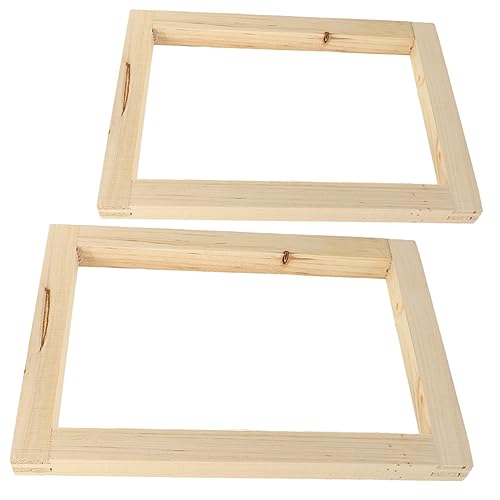 Angoily 2stücke Siebdruckrahmen Wiederverwendbare Druckrahmen Für DIY-Kunst Tragbare Siebdruckrahmen Aus Holz Praktische Bastelwerkzeuge Für Stoffdruck Angoily 2stücke Siebdruckrahmen Wiederverwendbare Druckrahmen Für DIY-Kunst Tragbare Siebdruckrahmen Aus Holz Praktische Bastelwerkzeuge Für Stoffdruck von Angoily