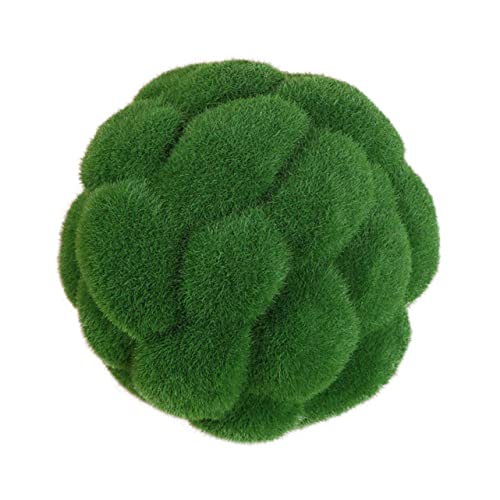 Angoily 2 Stück Künstlicher Moosball Dekoration für Mikro Landschaften Handwerk und Bonsai Grün Realistische Kunstpflanze für Garten Terrarien und Kreative Projekte von Angoily