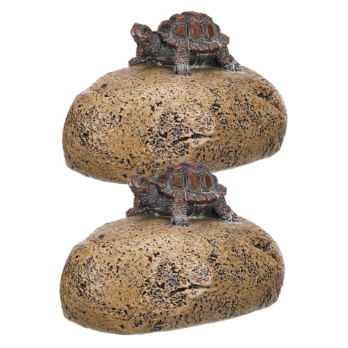 Angoily 2 Stück Kunststein Für Schlüssel Versteckter Schlüsselhalter In Form Einer Schildkröte Auf Einem Felsen – Dekoratives Versteck Im Kunststein Design Für Zuhause Büro Und Garten Angoily 2 Stück Kunststein Für Schlüssel Versteckter Schlüsselhalter In Form Einer Schildkröte Auf Einem Felsen – Dekoratives Versteck Im Kunststein Design Für Zuhause Büro Und Garten von Angoily