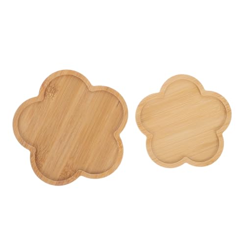 Angoily 2 Stück Leere Holz Basis Tabletts für Getränke und Pflanzen für Kreative Bastelprojekte und Dekoration oder Büro von Angoily