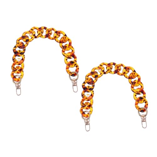 Angoily 2 Stück Leichter Langlebiger Leopardenmuster Taschenkette Vintage Abnehmbare Acryl Handtaschenriemen Handgefertigte Modische Umhängetasche Accessoires Angoily 2 Stück Leichter Langlebiger Leopardenmuster Taschenkette Vintage Abnehmbare Acryl Handtaschenriemen Handgefertigte Modische Umhängetasche Accessoires von Angoily