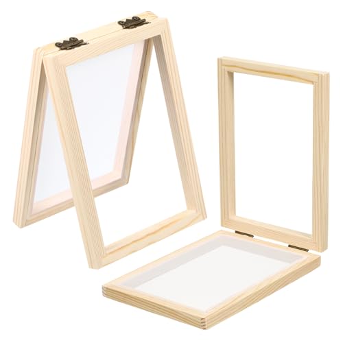 Angoily 2 Stück Materialpaket für Holzkunst-Bilderrahmen Siebe für die Papierherstellung Büttenpapierherstellung Sieb für die Papierherstellung klein Rahmen Machen Kupfer Angoily 2 Stück Materialpaket für Holzkunst-Bilderrahmen Siebe für die Papierherstellung Büttenpapierherstellung Sieb für die Papierherstellung klein Rahmen Machen Kupfer von Angoily