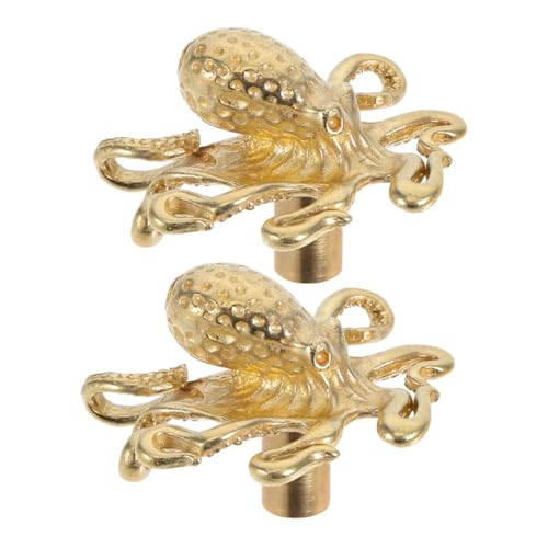 Angoily 2 Stück Messing Türgriffe Vintage Kraken Design Nautische Schubladenknöpfe für Kommoden Küchenschränke und Schubladen Maritimer Stil Angoily 2 Stück Messing Türgriffe Vintage Kraken Design Nautische Schubladenknöpfe für Kommoden Küchenschränke und Schubladen Maritimer Stil von Angoily
