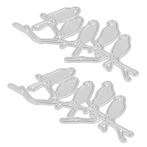 Angoily 2 Stück Metall Muster Stanzschablonen Schneideformen für Scrapbooking Diy Kartenherstellung für Bastelprojekte von Angoily