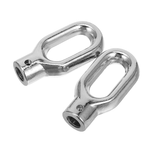 Angoily 2 Stück Outdoor Retractable Awning Rings Silber Vielseitige Befestigungshaken für Markisen und Sonnenschutz Einfache Montage Kompatibel mit Verschiedenen Mechanismen Robustes von Angoily