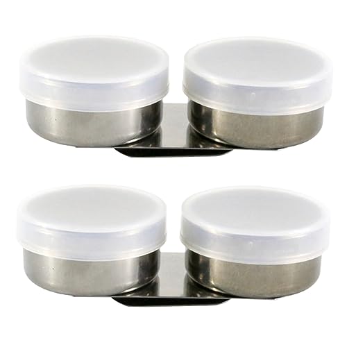 Angoily 2 Stück Pinselreinigungsbecher mit Deckel Robust und Bruchfest Geeignet für Wasser Pinselreiniger Praktischer Misch und Waschbehälter für Ölfarben und Pigmente von Angoily