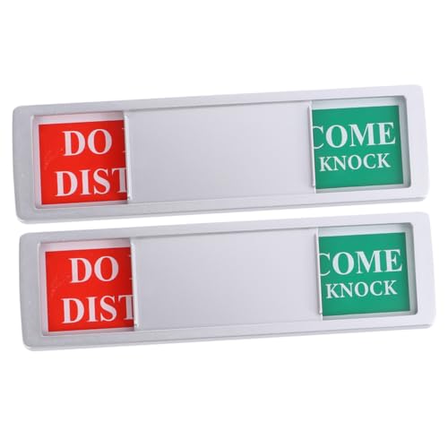 Angoily 2 Stück Privatsphäre Türschild mit Magnet Schieberegler Hinweis für Büro Besprechungsraum Badezimmer Selbstklebend Klare Raumbelegung Anzeigen von Angoily