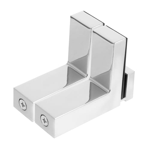 Angoily 2 Stück Regalklammern Robuste Verstellbare Regalhalterungen Für Glas – Wandhalterung Aus Zinklegierung Unterstützt Hardware Für 3–36 Mm Regalklammern Aufbewahrung Im von Angoily