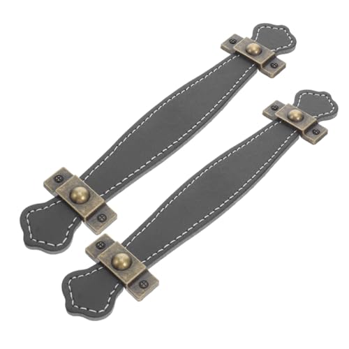 Angoily 2 Stück Retro Pu-Kunstgriff Schubladengriffe mit Zinklegierungsrahmen Kleine Langlebige Möbelgriffe für Schränke Kommoden Kleiderschränke und Koffer Einfache Montage Stilvoll und Angoily 2 Stück Retro Pu-Kunstgriff Schubladengriffe mit Zinklegierungsrahmen Kleine Langlebige Möbelgriffe für Schränke Kommoden Kleiderschränke und Koffer Einfache Montage Stilvoll und von Angoily