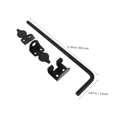 Angoily 2 Stück Schwerlast Metall-gartentor Bodenschieber mit Tiefem Erdanker Robustes Stahl-schloss für Holz Metalltore Wetterbeständig Einfache Montage Schwarz Angoily 2 Stück Schwerlast Metall-gartentor Bodenschieber mit Tiefem Erdanker Robustes Stahl-schloss für Holz Metalltore Wetterbeständig Einfache Montage Schwarz von Angoily