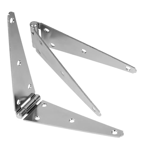 Angoily 2 Stück Schwerlast torbänder aus Verzinktem Robuste Strap scharnier für Gartentore und Scheunentüren Strapazierfähig Einfache Montage Wetterbeständig Langlebig von Angoily