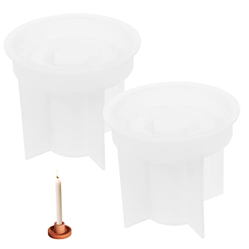 Angoily 2 Stück Silikon Kerzenhalter Formen Flexible Gießform für Diy Kerzenständer Runde Silikonformen für Handwerk und Dekoration Einfach zu Entformen und Reinigen Angoily 2 Stück Silikon Kerzenhalter Formen Flexible Gießform für Diy Kerzenständer Runde Silikonformen für Handwerk und Dekoration Einfach zu Entformen und Reinigen von Angoily