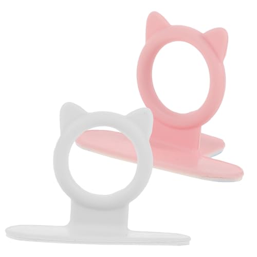 Angoily 2 Stück Silikon Toilettendeckelheber Praktische Wc deckel Lifter Griffe Langlebig Leicht zu Reinigen Passend für Toilettensitze Installieren für Zuhause Büro und Hotel von Angoily