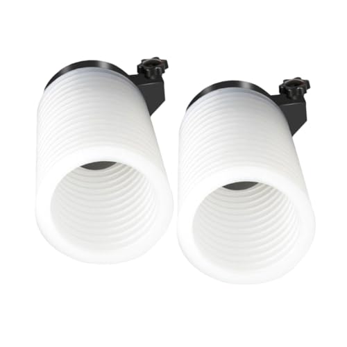 Angoily 2 Stück Staubschutz Haube für Bohrhammer Robuster Staubfänger aus PVC und Gummi Effektive Staubreduzierung für Heimwerker und Profis Klare Sicht bei Bohrarbeiten Einsetzbar von Angoily