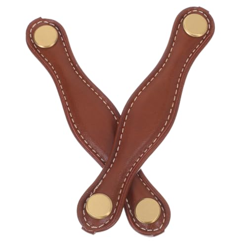 Angoily 2 Stück Strapazierfähige PU Lederzieher für Dekorative Griffe für Kleiderschränke Küchenmöbel Vintage Truhen Angoily 2 Stück Strapazierfähige PU Lederzieher für Dekorative Griffe für Kleiderschränke Küchenmöbel Vintage Truhen von Angoily