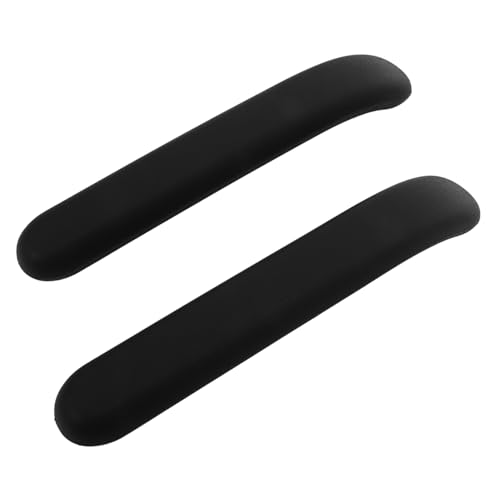 Angoily 2 Stück Teiliges Bürostuhl Armlehnenpolster aus Langlebigem PU Einfach zu Montieren Ergonomisch Geformt Kompatibel mit Gaming und Bürostühlen Bequemes Armlehnen Ersatzset für Büro von Angoily