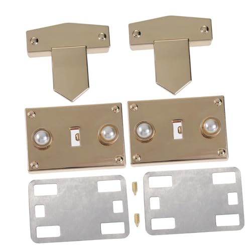 Angoily 2 Stück Teiliges DIY Taschenverschluss Kleine Perlen Schloss Befestigung Glatte Oberfläche Leicht Modisches Design Langlebiges Ersatz Zubehör für Handtaschen und Gepäck Vielseitig Angoily 2 Stück Teiliges DIY Taschenverschluss Kleine Perlen Schloss Befestigung Glatte Oberfläche Leicht Modisches Design Langlebiges Ersatz Zubehör für Handtaschen und Gepäck Vielseitig von Angoily