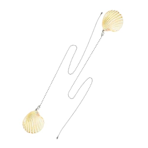 Angoily 2 Stück Teiliges Deckenventilator Zugkette Muschelanhänger Verlängerung mit Verbinder Dekorative Zugkette für Licht und Raumgestaltung Angoily 2 Stück Teiliges Deckenventilator Zugkette Muschelanhänger Verlängerung mit Verbinder Dekorative Zugkette für Licht und Raumgestaltung von Angoily