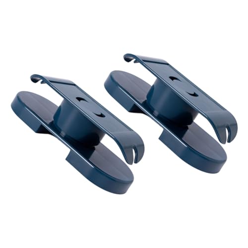 Angoily 2 Stück Teiliges Selbstklebend Drehbarer Power Strip Fixator aus Robustem Kunststoff Stanzfreie Wandhalterung für Kabelmanagement an Schreibtisch Spiegel Wand für Büro und Zuhause von Angoily