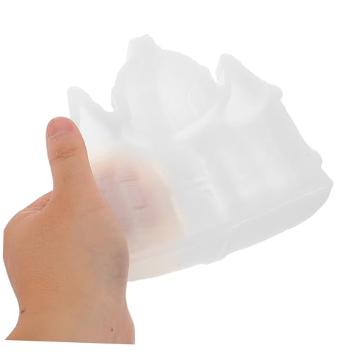 Angoily 2 Stück Teiliges Silikon Schlossform für DIY Kerzenherstellung Aromatherapie Silikonform für Wachs Kunstharzgießen Detailliertes Design Wiederverwendbar für Kreative Wohnkultur von Angoily