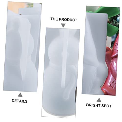 Angoily 2 Stück Teiliges Silikonform Santa Claus Schneemann Weihnachtsdeko DIY Epoxidharz Gießform für Personalisierte Tischornamente Leicht Entformbar Wiederverwendbar Kreative von Angoily