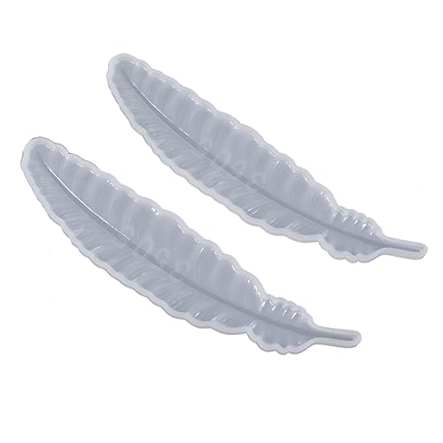 Angoily 2 Stück Teiliges Silikonform für Crystal Epoxy Lesezeichen DIY Schmuckherstellung Federform für Kreative Bastelprojekte für und Persönliche Kunstwerke Angoily 2 Stück Teiliges Silikonform für Crystal Epoxy Lesezeichen DIY Schmuckherstellung Federform für Kreative Bastelprojekte für und Persönliche Kunstwerke von Angoily