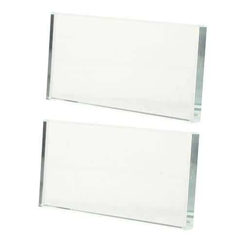 Angoily 2stücke Glasglätter Für Lederbearbeitung Professionelles Werkzeug Für DIY Lederornament Lederhandwerksglasbrett rutschfeste Oberfläche Einfach Zu Verwenden von Angoily