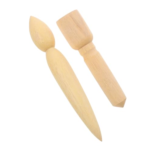 Angoily 2 Stück Teiliges Töpferwerkzeug Holz Modellierwerkzeug Tonspout Former Töpferzubehör für DIY Tonkunst Trimmen Reparieren Leicht Tragbar für Künstler Angoily 2 Stück Teiliges Töpferwerkzeug Holz Modellierwerkzeug Tonspout Former Töpferzubehör für DIY Tonkunst Trimmen Reparieren Leicht Tragbar für Künstler von Angoily
