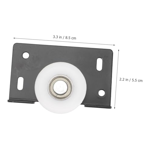 Angoily 2 Stück Teiliges Türrollen Metall Schwere Schiebetürlaufrolle mit Premium kunststoff und Eisen Geräuscharm Langlebig Geeignet für Möbel schiebetüren Glas Aluminiumschiebetüren von Angoily