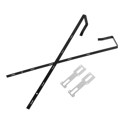 Angoily 2 Stück Teiliges Verstellbares Metall Tür spiegelhalter mit Halterungen Robuste Türhaken für Spiegel und Kleidung Platzsparendes Montagekit für Kleine Räume von Angoily
