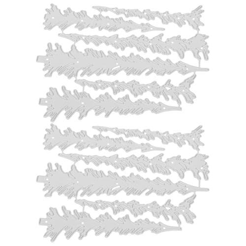 Angoily 2 Stück Teiliges Weihnachtsbaum Metall Stanzformen DIY Bastelvorlagen für Scrapbooking Prägung und Festtagskarten Robustem Kohlenstoffstahl für Kreative Weihnachtsprojekte von Angoily