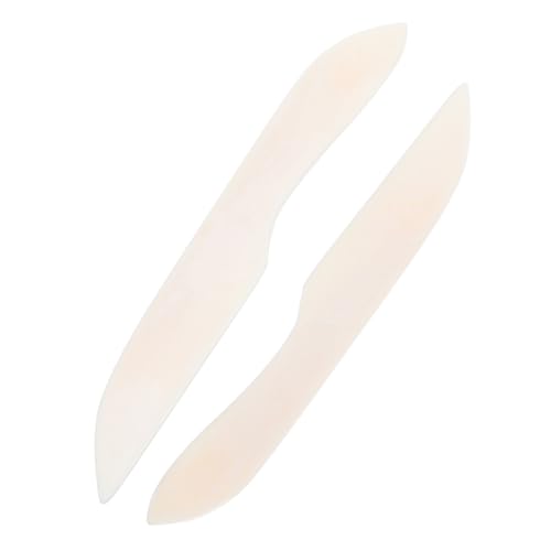 Angoily 2 Stück Tonschnitt Papierfreaser Origami-Knochen-Ordner Ordner aus Papierknochen Werkzeug für Papierordner Papierbewertungstool Ritzwerkzeug aus Pappe Rinderknochen Beige von Angoily