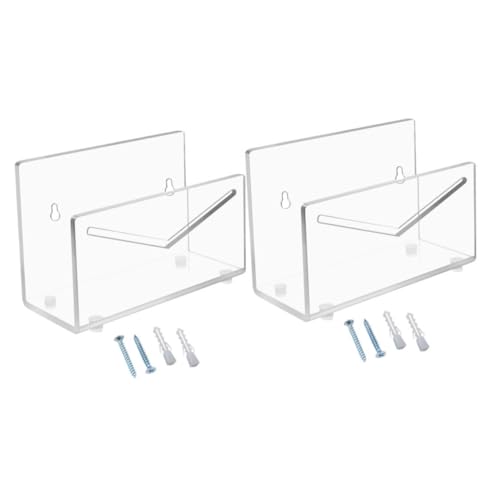 Angoily 2 Stück Transparenter Acryl Briefhalter Wandmontierbarer Post Organizer Schreibtisch Ablage für Briefe und Dokumente Vielseitig Einsetzbarer Aktenhalter für Büro und Zuhause von Angoily