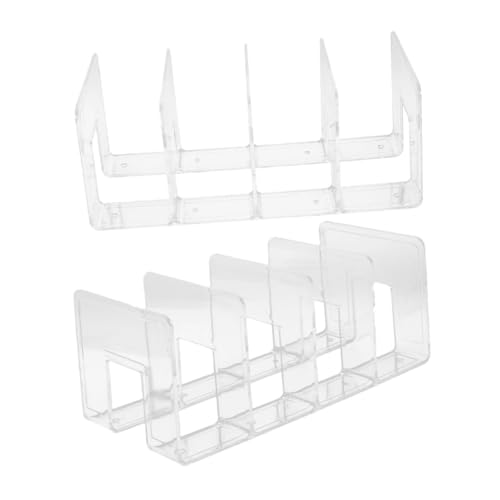 Angoily 2 Stück Transparenter Dokumentenhalter und Multifunktionaler Bücherständer aus Robustem Praktischer Ordnungshelfer für Büro Schreibtisch und Zuhause für Bücher Ordner Angoily 2 Stück Transparenter Dokumentenhalter und Multifunktionaler Bücherständer aus Robustem Praktischer Ordnungshelfer für Büro Schreibtisch und Zuhause für Bücher Ordner von Angoily