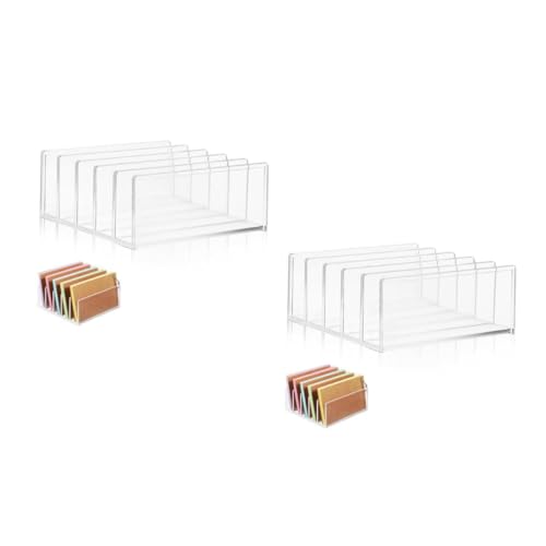 Angoily 2 Stück Transparenter Multifunktionaler Bücher und Notizbuch Organizer mit Hoher Tragkraft Großer Kapazität und Praktischem Design Stehend für Büro und Schreibtischablage Angoily 2 Stück Transparenter Multifunktionaler Bücher und Notizbuch Organizer mit Hoher Tragkraft Großer Kapazität und Praktischem Design Stehend für Büro und Schreibtischablage von Angoily