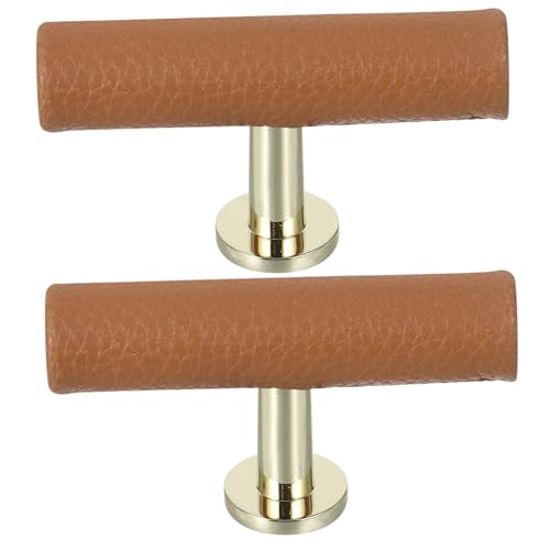 Angoily 2 Stück Vintage Möbelgriff aus Massivem Zinklegierungs basis mit Kunstlederakzent Robuste Schubladengriffe für Badezimmer Küche Schrank Kommode Vielseitig Passend Khaki Angoily 2 Stück Vintage Möbelgriff aus Massivem Zinklegierungs basis mit Kunstlederakzent Robuste Schubladengriffe für Badezimmer Küche Schrank Kommode Vielseitig Passend Khaki von Angoily