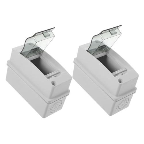 Angoily 2 Stück Wasserdichter Wege Verteilerkasten mit Transparentem Fenster Teiliges Sicherungskasten Abdeckungsbox für Innen und Außenbereich Stromverteilungsschutz Angoily 2 Stück Wasserdichter Wege Verteilerkasten mit Transparentem Fenster Teiliges Sicherungskasten Abdeckungsbox für Innen und Außenbereich Stromverteilungsschutz von Angoily