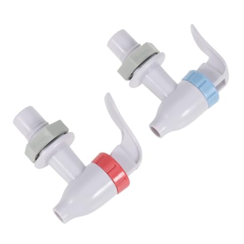 Angoily 2 Stück Wasserhahn für Wasserspender aus Robustem Kunststoff Einfache Montage Rostfrei Geeignet für Quadratische Wasserspender Modernes Design Langlebig und Wartungsarm Rot und von Angoily