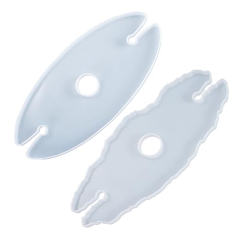 Angoily 2 Stück Weinglashalter aus Kristall gießen bastelzeug förmchen DIY Silikonform unikal Tablett modern Schalter werkzeug Form aus Epoxidharz DIY-Form DIY Bastelform Kieselgel Weiß von Angoily
