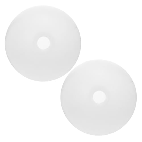 Angoily 2 Stück Weiße Kugel Lampenschirme Fassung Mattierte Decken und Pendelleuchten Abdeckung Einfache Montage Blendfreies Lichtdiffusionsdesign Vielseitig für Wohn und Arbeitsräume von Angoily