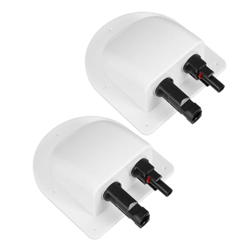 Angoily 2 Stück wasserdichte Solar Kabeldurchführung für Doppelte Kabel Abs Gehäuse für Solaranlagen Flexible Installation für Wohnmobile und Boote für Verkabelung von Solarpanelen Angoily 2 Stück wasserdichte Solar Kabeldurchführung für Doppelte Kabel Abs Gehäuse für Solaranlagen Flexible Installation für Wohnmobile und Boote für Verkabelung von Solarpanelen von Angoily
