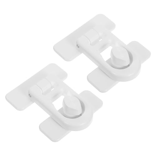 Angoily 2 Stücke Kindersicherung Kühlschrank und Gefrierschrank Türschloss Robustes Kindersicherheits-schloss mit Einfacher Montage Langlebig und Benutzerfreundlich für Junge Mädchen und von Angoily