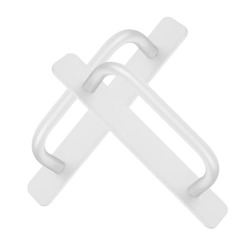 Angoily 2 Stücke Selbstklebender Aluminiumgriff Schadensfreie Montage Moderne Tür Fenstergriffe für Schiebetüren Küchen- Badezimmerschränke Vielseitige Nutzung Elegantes Design von Angoily