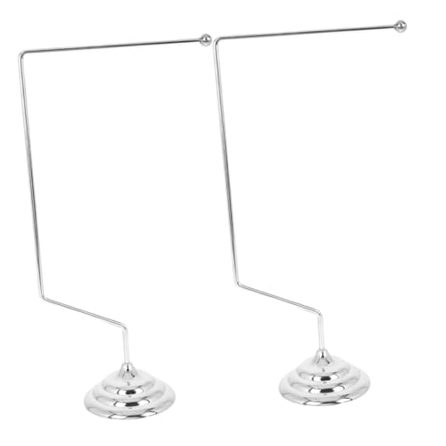 Angoily 2-teiliger Tischfahnenmastständer: Schreibtisch-flaggenhalterung Fürs Büro – Passend Für 14 X 21 Cm Großes Wimpeltuch – Mini-konferenz-flaggenständer Mit Stabiler Basis von Angoily