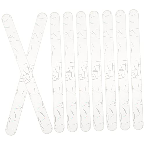 Angoily 20 Stück DIY Acrylstäbe für Wiederverwendbare Eiscreme Sticks für Bastelprojekte Zufälliger Stil für Selbstgemachte Eisformen und Kreative Anwendungen von Angoily